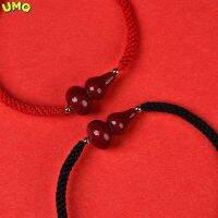 Cinnabar Small Gourd Red Rope Bracelet Mens Year of the Tiger Benmingnian Womens Baby Mahogany Woven Jewelry Charms and Charm Bracelet