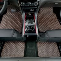 Leather interior Parts Universal Car Floor Mats For Audi Q5 2009 2010 2011 2017 Carpets Rugs Pads Accessories