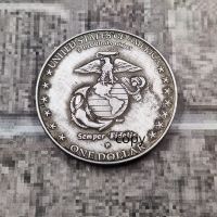 US Iwo Jima อนุสรณ์นาวิกโยธินนักรบ ww2 ทหารเยอรมันสะสม Counter Strike Replica Coin-Pujeu