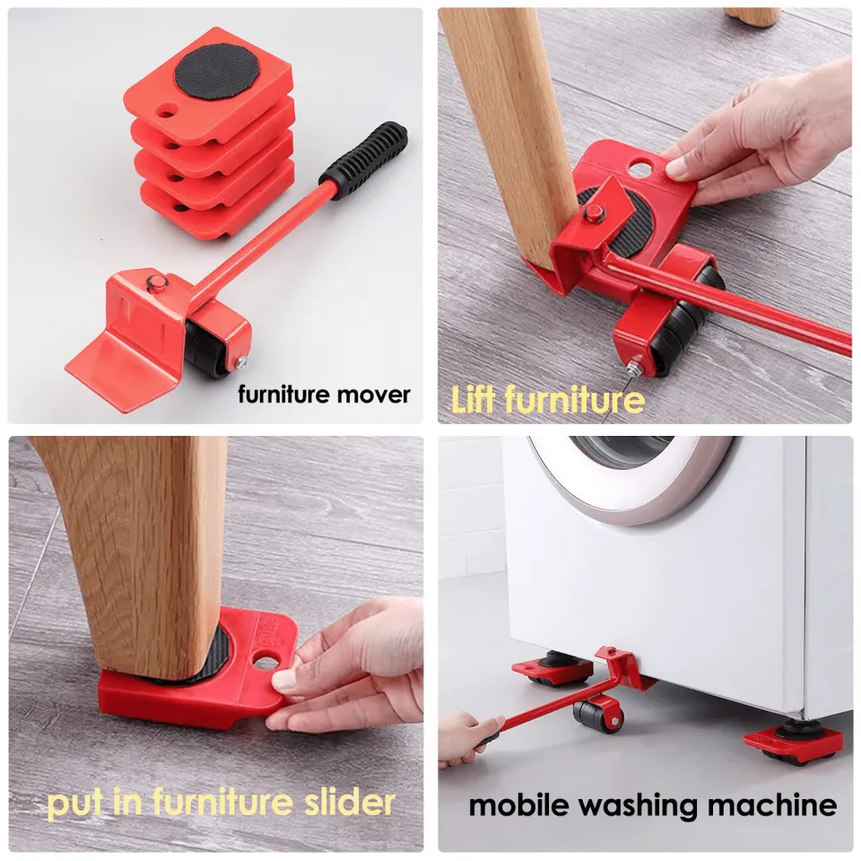 Furniture Lifter Tool Transport Shifter - Heavy Duty Appliance Rollers  Moving Men Furniture Or Refrigerator Sliders for Tile Floors - Appliance  Mover