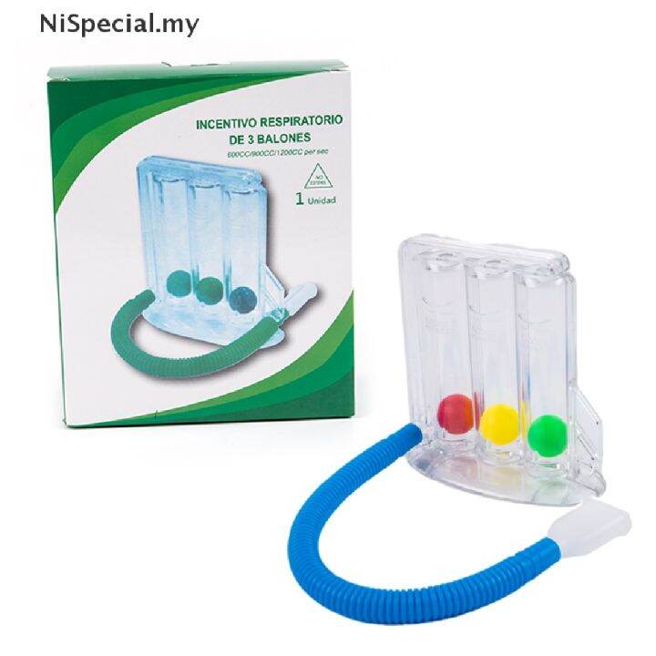 [NiSpecial] 3 Balls Breathing Exerciser Lung Function Improve Trainer
