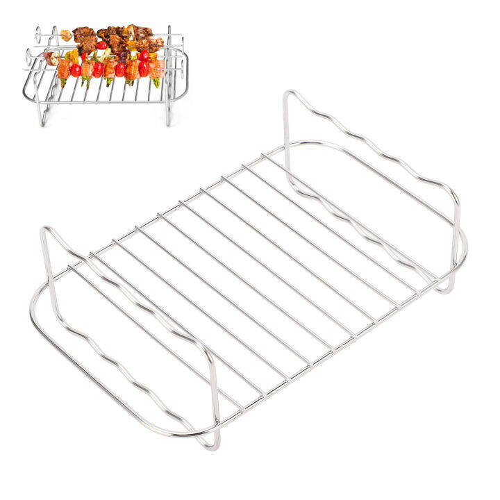 Stainless Steel Fryer Rack Non Stick Coating Stainless Steel Double