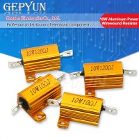 【jw】☬۞™ 5W 10W Aluminum Metal Wirewound Resistor RX24 0.1 10K 0.5 1 2 3 5 6 8 10 20 150 200 300 500 1K 5K ohm