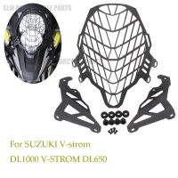 ❉♧2017-2021สำหรับ SUZUKI V-Strom DL1000 DL650 VSTROM 1000 650ไฟหน้ารถจักรยานยนต์หลอดไฟหน้าตะแกรงป้องกันอุปกรณ์ปกป้องป้องกัน