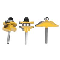 3Pc1/4 Shank Raised Panel Cabinet Door Router Bit Set - 3 Bit Ogee Woodworking Cutter Woodworking Router Bits