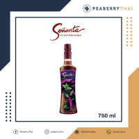 SENORITA Flavoured Syrup ซินญอริต้า ไซรัป น้ำเชื่อม กลิ่นสยามมีซ เฮิร์บ ขนาด 750 มล.