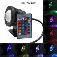 5W RGB ไฟ LED กันน้ำกลางแจ้งสระว่ายน้ำโคมไฟสวนพร้อมรีโมทคอนโทรล 110V-240V