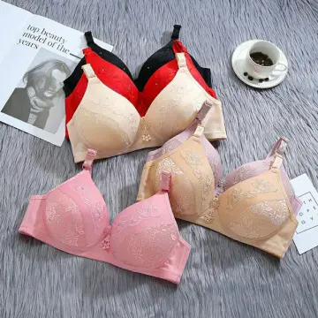 Thin Padded Bra Women Ultra Sexy Bralette Push Up Bras Plus Size B C D E F  Cup 70 75 80 85 90 Lace One-piece Comfortable