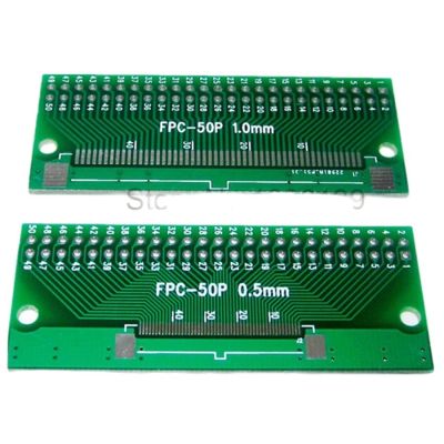 5/10/20pcs 50P FFC FPC Adapter Plate 0.5MM / 1.0MM Pitch to 2.45 mm 50Pin Flat Cable Socket Connector for PCB Board TFT LCD