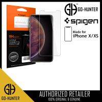 Spigen Glast.R กระจกนิรภัยกันรอยหน้าจอ แบบบาง พรีเมี่ยม สําหรับ Apple iPhone XS X (บาร์โค้ด : 8809613760651) bg