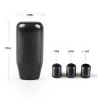 Racing Universal Real Carbon Fiber Manual Gear Shift Knob Stick Shifter Lever Knob BX101578