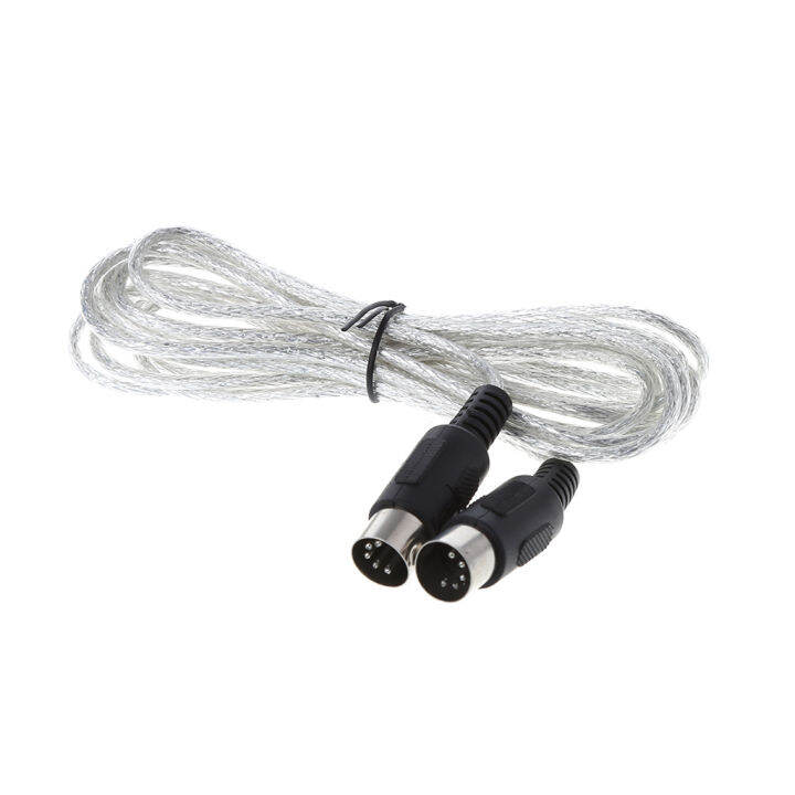 MIDI Extension XLR Cable Keyboard 5 Pin Core กีตาร์ไฟฟ้า Cannon Link