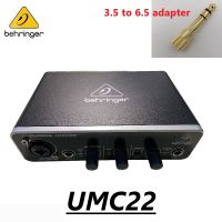 Promotion BEHRINGER UMC22 UM2 Microphone Amplifier Live Recording External Sound Card USB Audio Interface