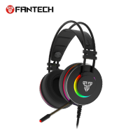 Fantech Hg23 Headphone Gaming แบบมืออาชีพช่อง7.1เสมือนรอบทิศทางสเตอริโอเล่นเกมหูฟัง Usb Rgb ชุดหูฟังไมโครโฟน