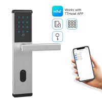 Stainless Steel Material Home Keyless Entry Security Smart Digital NFC Card Bluetooth Door Lock