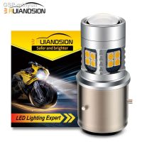 ♚Minyun RUIANDSION 1ชิ้น BA21D 3030SMD มอเตอร์ไซค์อุปกรณ์เสริมไฟหน้ารถสกู๊ตเตอร์ขนาดเล็ก6V-30V 12V 24V 6000K ลบ