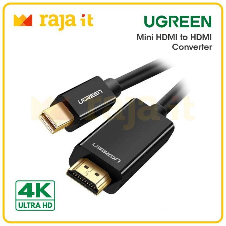 Ugreen Mini Dp Displayport Male To Hdmi Male 4k Cable 20848 Lazada Indonesia 5241