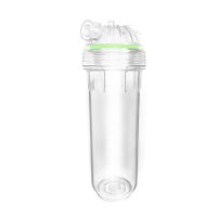 【Ready】? Water purifier accessories Explosion-proof and cold-resistant 10-inch transparent filter bottle Pre-filter bottle 2/4 port Pure water machine filter shell