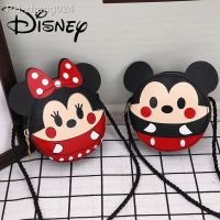 Disney Girls Shoulder Bag Mickey Mouse PU Leather Coin Purse Minnie Mouse Anime Handbag for Women Mini Crossbody Bags Kids Gifts