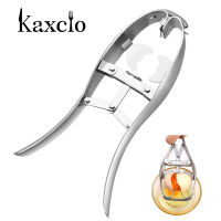 Kaxcio สแตนเลสที่ตัดเปลือกไข่เปิดดิบที่ตัดไข่ตัวโป๊ะไข่ Cracker Separator