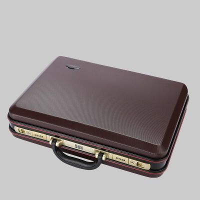 สีม่วงสีแดง036รหัสผ่านแบบพกพากล่องหนังสือ ABS กระเป๋าเอกสารธุรกิจไฟล์กรณีเครื่องมือเครื่องมือกระเป๋าขึ้นเครื่องอลูมิเนียมกรอบคอมพิวเตอร์แพคเกจ