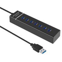 USB Hub, 7 Port USB 3.0 Hub LED Portable High-Speed Compatible for MacBook Air, Mac Mini/Pro, Surface Pro, PC and Laptop