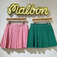 Han Guoyuan single MALBON golf pleated skirt of tall waist skirt woman pure color joker gone bust skirt golf