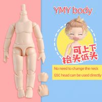 (Popular toys)  Obitsu 11เซนติเมตรของเล่นตุ๊กตา YMY ร่างกายเหมาะสำหรับ GSC หัว Ob11 BJD ตุ๊กตาทรงกลมร่วมของเล่นมือชุด