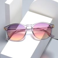 【lz】❦☫▼  Óculos de sol redondos para mulheres e homens Gradiente Design Viagem Proteção UV Universal Viagem Venda Quente Moda
