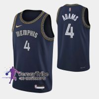 นิวเจอร์ซีย์คุณภาพสูง 2021-22 New Original NBA Basketball Mens Jersey On Sale Memphis Grizzlies 4 Steven Adams Retro City Edition Jerseys Dri-Fit Swingman Deep Blue with 75th Anniversary Silver Diamond Swoosh