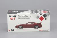 1:64 TOYOTA SUPRA A80 RED 46 Metal Diecast Alloy toy cars Model Vehicles For Children Boys gift hot