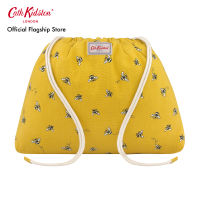 Cath Kidston Drawstring Pouch Bee Deep Yellow กระเป๋า กระเป๋าหูรูด กระเป๋าแคทคิดสตัน