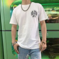 High Quality Chrome Heart CH Pure Cotton Classic Short Sleeve T-Shirt Mens Thin Section