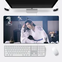 Diy personalizado o undomed mouse pad xiao zhan wang yibo grande jogo mousepad bloqueio borda 60x30cm legal durável computador mesa esteira