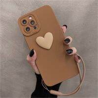 เคสที่มีสายรัดข้อมือโทรศัพท์แบบนิ่ม-สามารถใส่ได้กับ iPhone 15/14/13/12/11 Pro Max,X/xs/xr,8 Plus-เคส Kawaii ง่าย