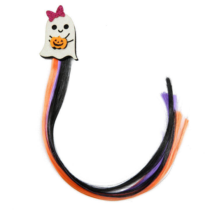 hair-accessories-for-girls-girls-headdress-kids-wig-halloween-hair-accessories-pumpkin-hair-clip-ghost-hair-card