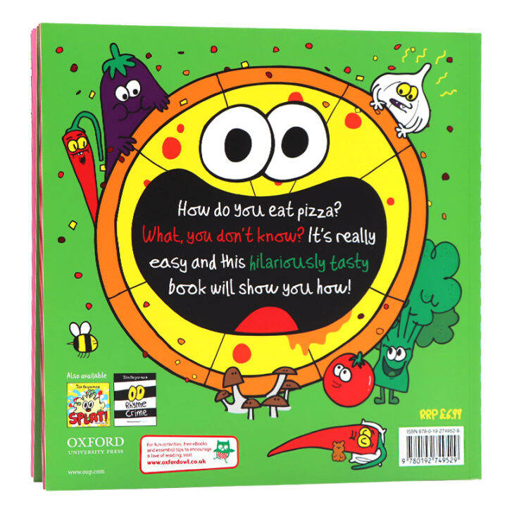 how-to-eat-pizza-how-to-eat-pizza-english-original-picture-book-parents-and-children-read-early-education-educational-enlightenment-cognitive-english-picture-book-childrens-behavior-habits-develop-pic