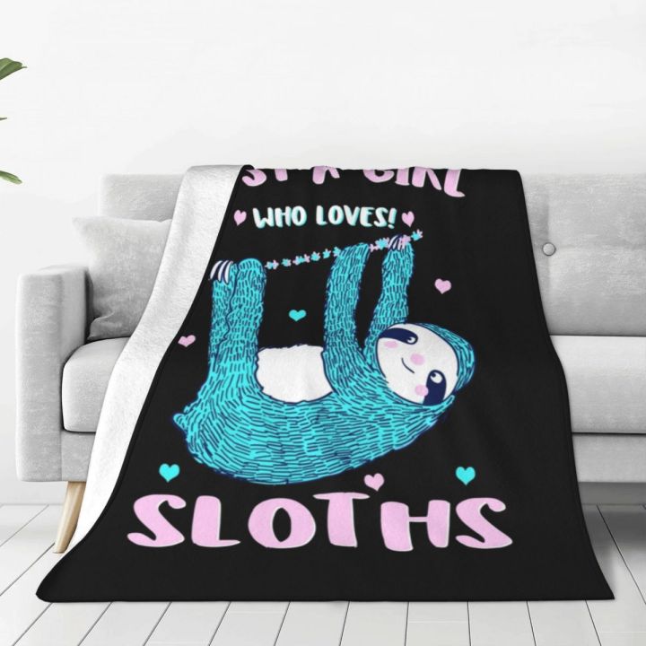เพียงสาวที่รัก-sloths-ตลกเฉื่อยชาถักผ้าห่มสักหลาดของขวัญคริสต์มาสความคิดที่อบอุ่นโยนผ้าห่มสำหรับเตียงพรมปูพื้น