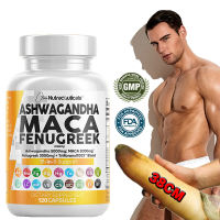 Ashwagandha. ราก Maca 2,000 มก - สนับสนุนสุขภาพทางสรีรวิทยาสำหรับผู้ชายและผู้หญิง -60/120 แคปซูล