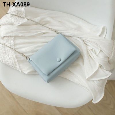 Original chain bag contracted small sweet wind joker oblique ku mobile phone package soft leather satchel small bag light in summer