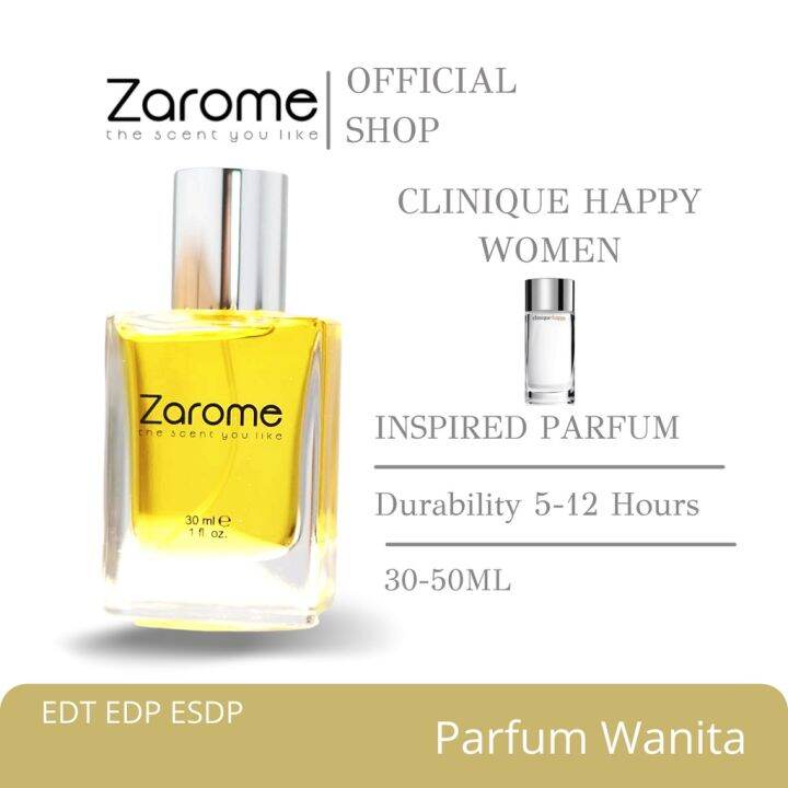 Zarome Parfum Wanita Aroma Clinique Happy Women Lazada Indonesia