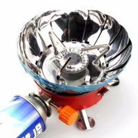 เตาแก๊สแบบพกพาเดินป่าแคมป์ปิ้ง พร้อมกระเป๋า Portable Windproof Camping Stove