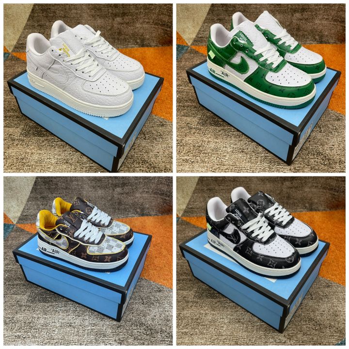 Giày Air Force 1 LV Louis Vuitton Thể Thao: Giày Air Force 1 LV Louis Vuitton Thể Thao sẽ làm nổi bật phong cách thể thao của bạn. Với thiết kế độc đáo tích hợp logo LV, đôi giày này sẽ giúp bạn tạo dấu ấn đậm nét, khẳng định gu thời trang của mình. Khám phá chi tiết đầy ấn tượng trong hình ảnh!