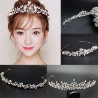 Luxurious Crystal Hair Jewelry Pearl Shining Tiaras And Crowns Luxury Queen Princess Diadem Bridal Wedding Hair Accessories