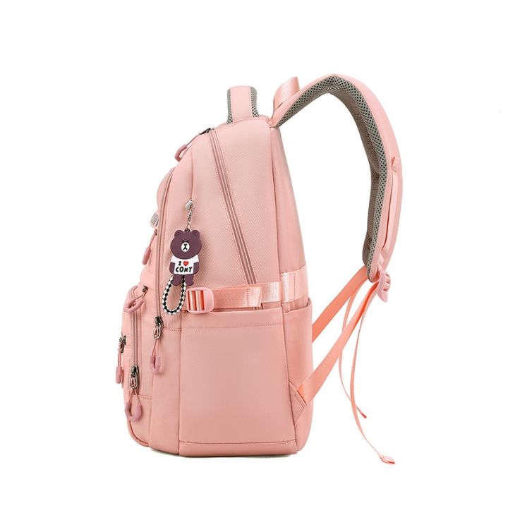 girl-school-backpack-youth-large-capacity-backpacks-nylon-schoolbag-daypack-multi-pockets-casual-rucksack-travel-bag