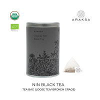 Araksa นิล ชาดำออร์แกนิค ชาแบบบรรจุถุงชา 15ถุง และแบบตักชง 80gในกระป๋อง / Organic Nin Black tea 15 tea bag in tin/ Loose tea 80g in tin