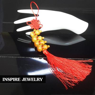 INSPIRE JEWELRY น้ำเต้าดูดทรัพย์ ทำจากไม้แกะสลักตัวจีนที่น้ำเต้าทุกลูก ถักด้ายแดง สวยงาม ปราณีต เป็นมงคลสำหรับเป็นที่ห้อยประตู ห้อยกระเป๋า  ดูดทรัพย์ รับโชค