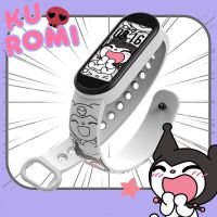 Kawaii Sanrio Kuromi Child Smart Bracelet Cartoon Anime Cinnamoroll Bluetooth Electronic Watch Cute Children Digital Watch Gift