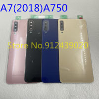 Untuk SAMSUNG Galaxy A7 2018 A750 SM-A750FN A750GN-DS A750FN Belakang Kaca Bateri Belakang Pintu Kes Perumahan dengan A Kamera