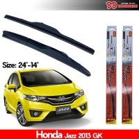 ที่ปัดน้ำฝน ใบปัดน้ำฝน ซิลิโคน ตรงรุ่น Honda Jazz 2014-2020 Gk ไซส์ 24-14 ยี่ห้อ Diamond กล่องแดง